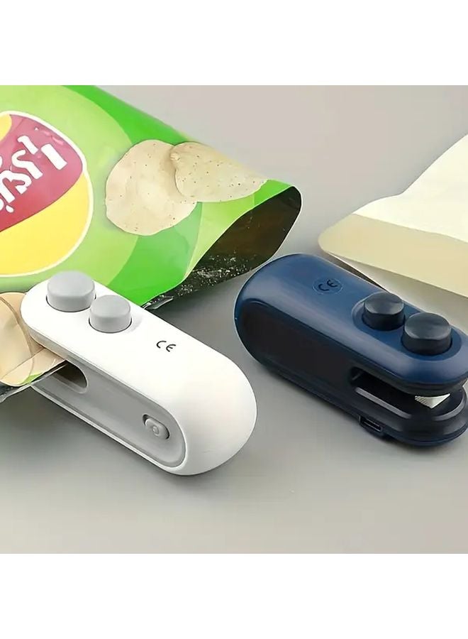 Blue Snack Bag Sealer With USB Cable Portable Magnetic Design Low Power Consumption - Image 2